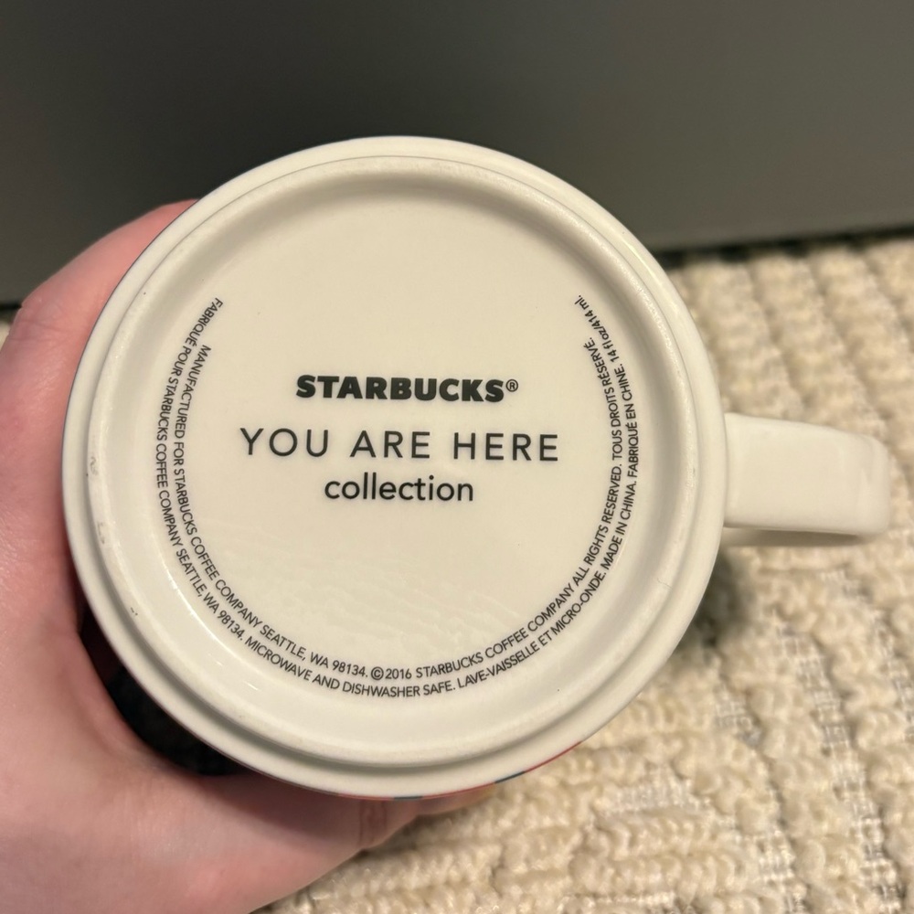 Starbucks Kansas City You Are Here Collection Themed Coffee Mug 2016 Red&White - Picture 8 of 8